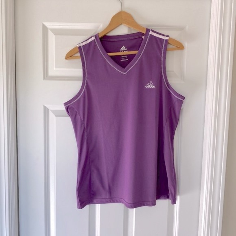 Adidas‎ Women's Sleeveless Tank Top - Size Large - Purple